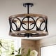preview thumbnail 1 of 23, Warehouse of Tiffany Shacer 3-light Hoop Design Ceiling Lamp