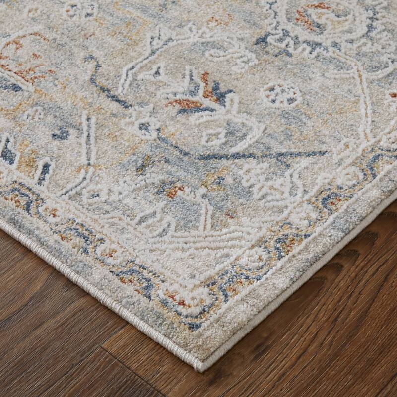 Grand Bazaar Hyannis Machine Made Distressed Transitional Area Rug