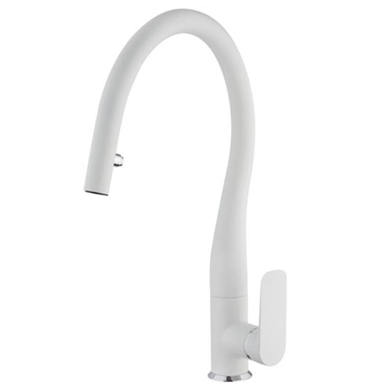 LaToscana Swan Single Handle Pull-Down Spray Kitchen Faucet