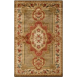 SAFAVIEH Handmade Royalty Tufted Rosemonde Traditional Oriental Wool Rug