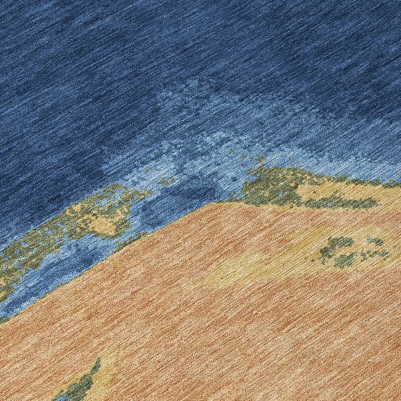 Machine Washable Indoor/ Outdoor Modern Cheney Chantille Rug