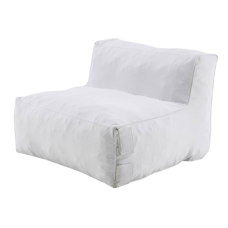 Christopher Knight Home - Nerissa Outdoor/Indoor Olefin Modular Bean Bag Armless Sofa Set with Shredded Foam Filled