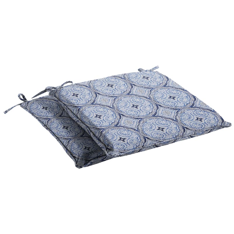 Navy Corded Chair Pad (Set of 2) by Havenside Home