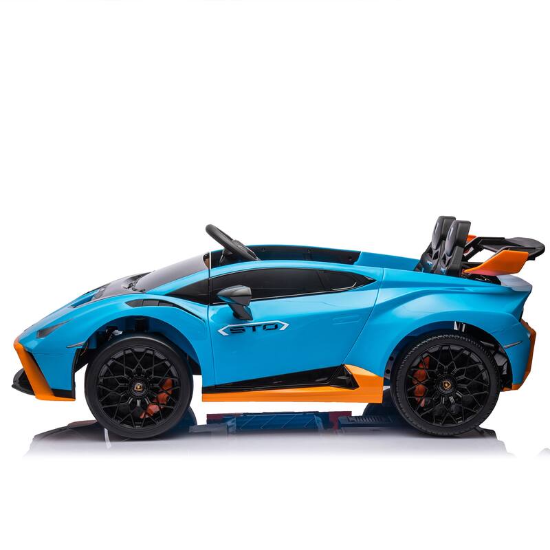 Licensed Lamborghini Ride-On Car for Kids with Bluetooth, Drifting, and LED Lights