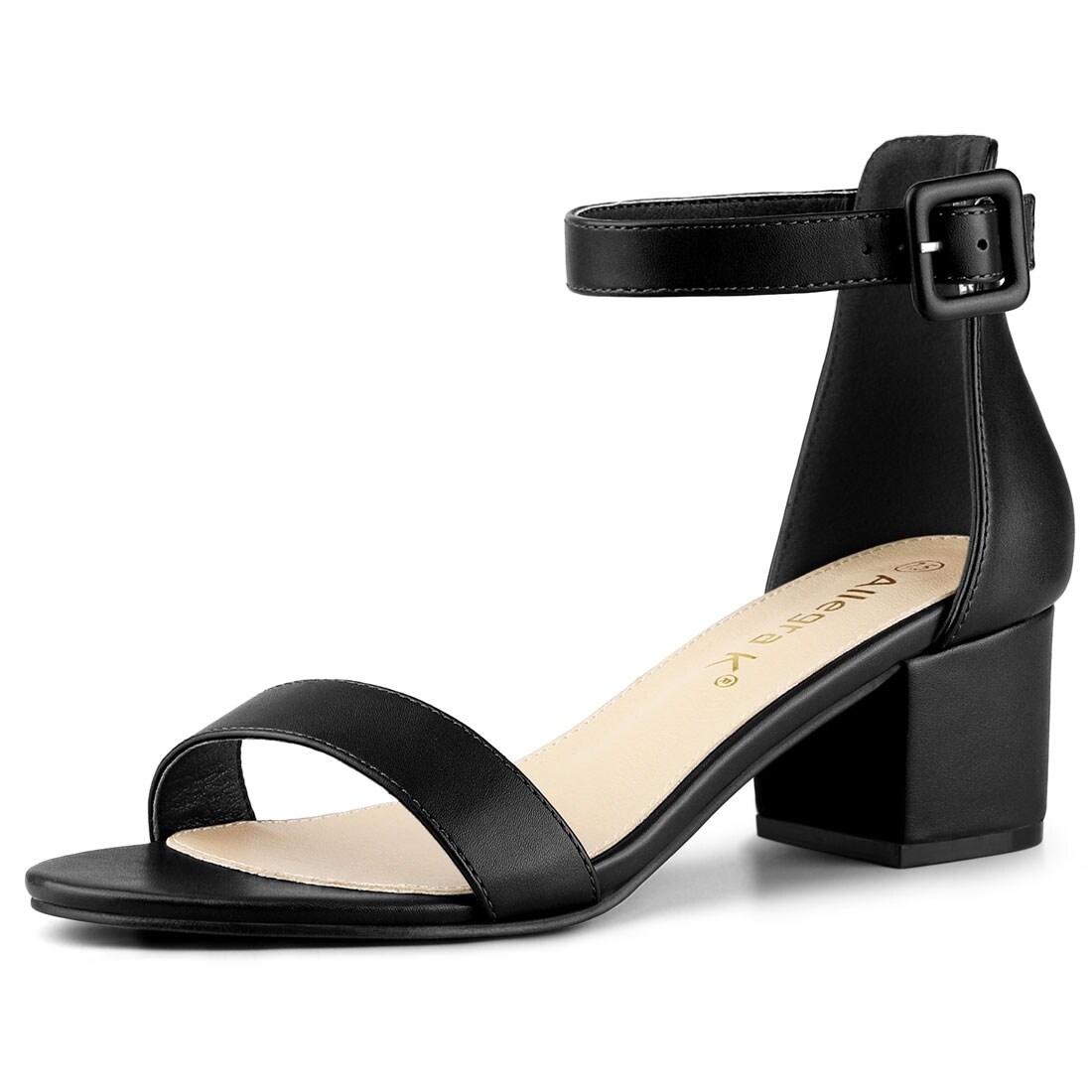 ankle strap low block heel sandals
