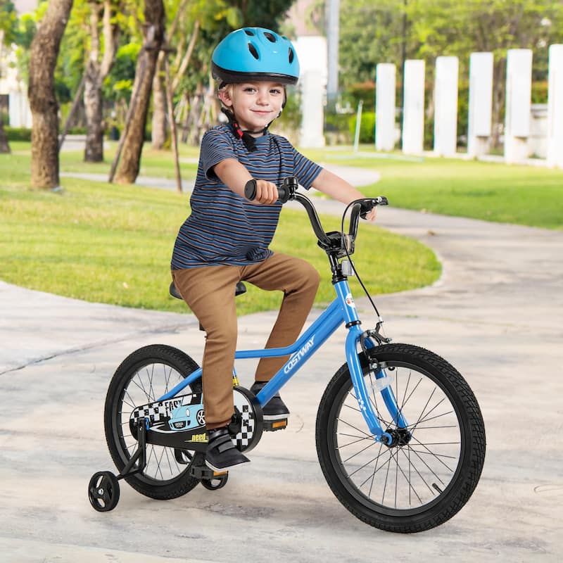 Costway 12"/14"/16"/18" Kids Training Bike with Removable Training
