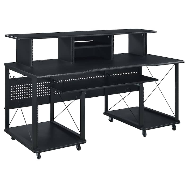 Grandal Music Desk with Earphone Rack and Keyboard Tray