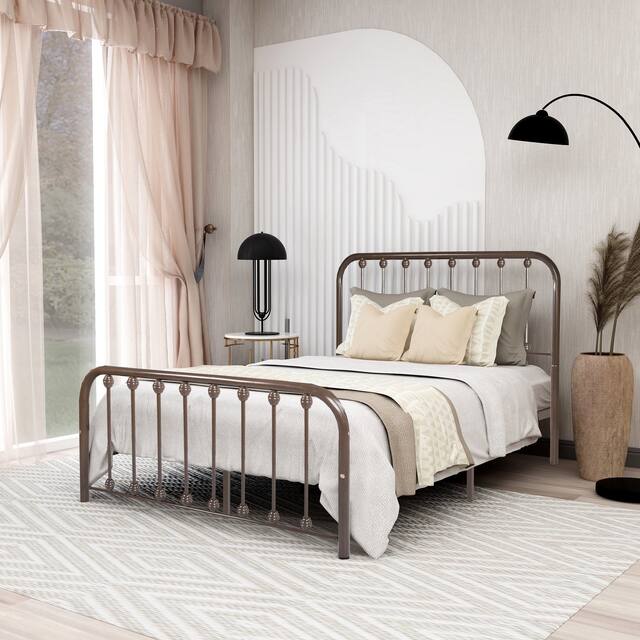 Alazyhome Sturdy Metal Platform Bed Frame