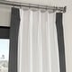 preview thumbnail 22 of 24, Exclusive Fabrics Modern Color block Cotton Vertical Pleated Curtain (1 Panel) - Luxury Home Decor curtains