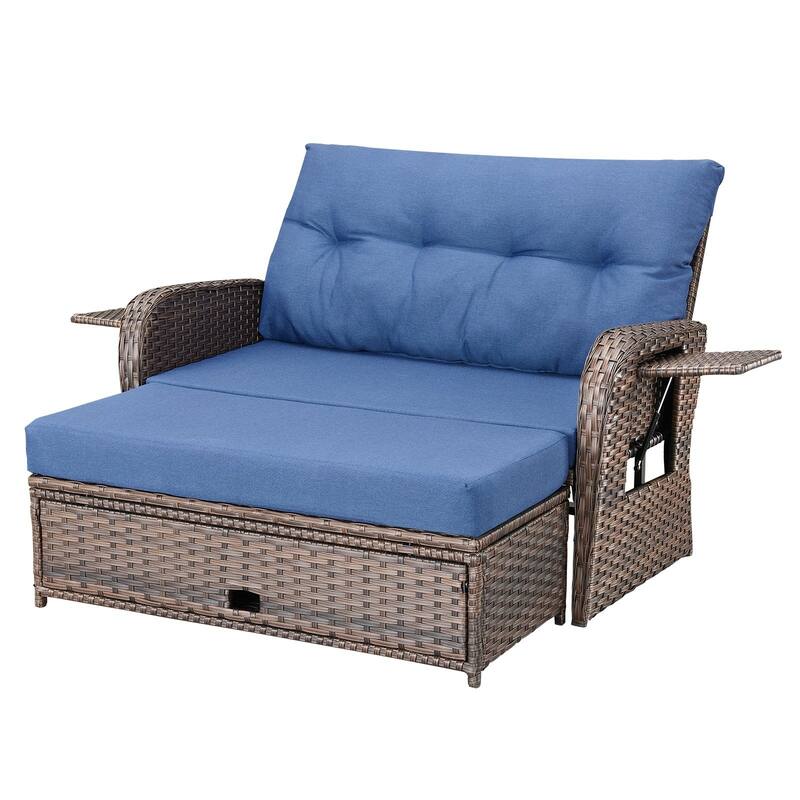 Outdoor Patio Double Lounge Chair without Ottoman