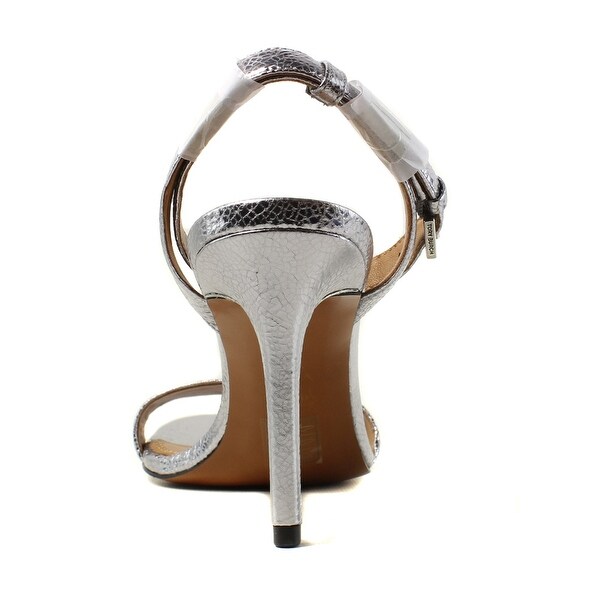 tory burch silver heels