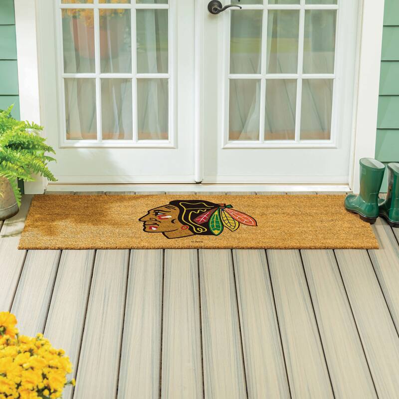 Chicago Blackhawks Full Color Indoor/Outdoor Coir Mat