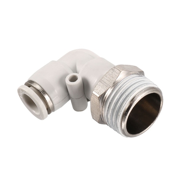 Pneumatic Push To Connect Fitting Male Elbow 8mm Tube OD X 1/2BSPT Thread