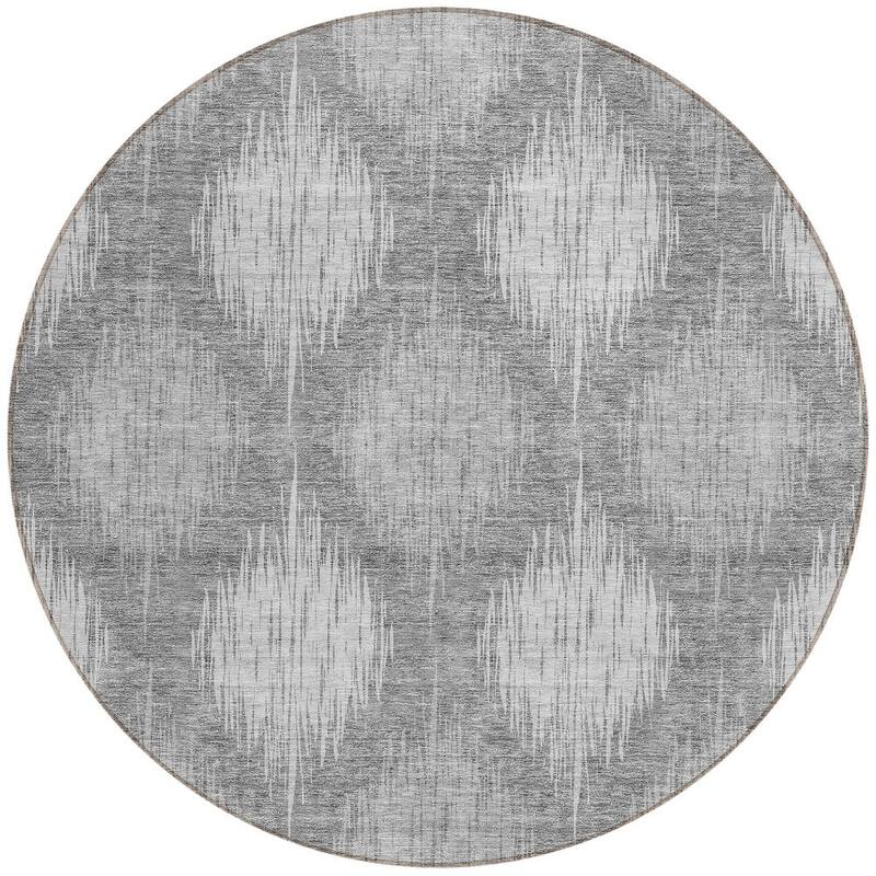 HomeRoots Ikat Transitional Rectangle Outdoor Rug
