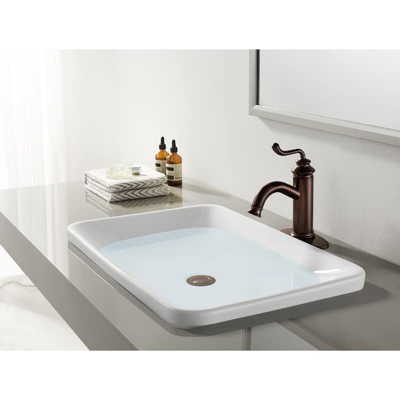 Kingston Brass Royale 1-Handle Monoblock Bathroom Faucet - Oil Rubbed Bronze
