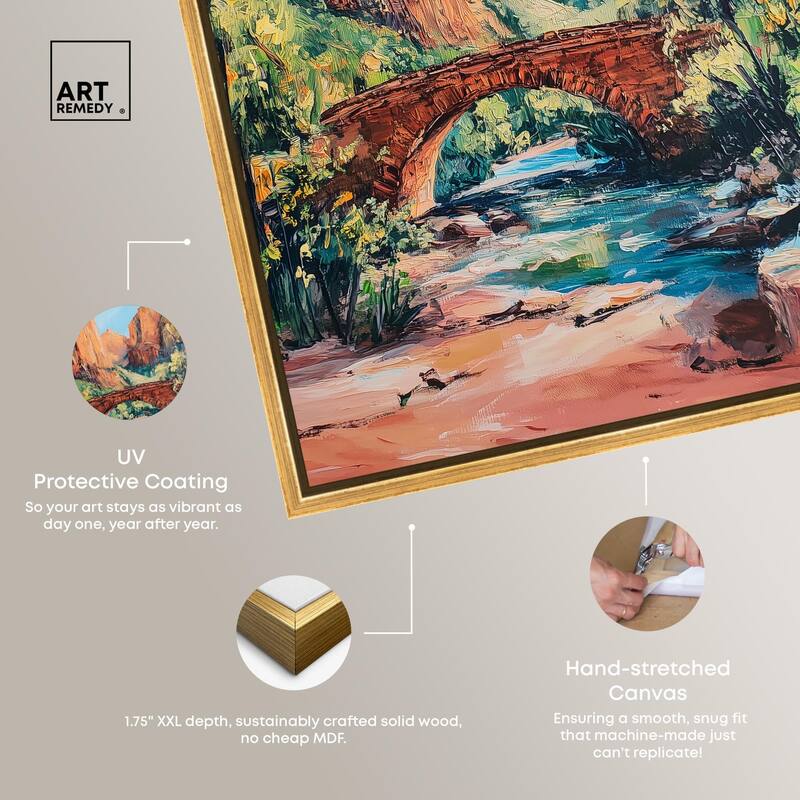 Bridge in Time Canvas by Art Remedy