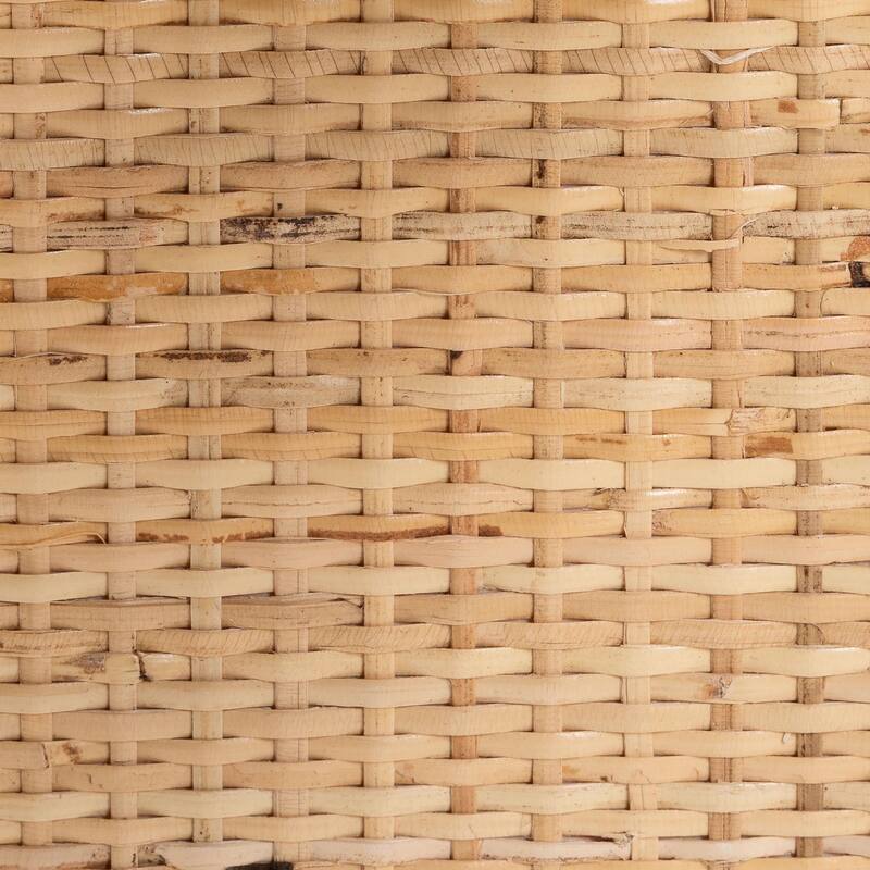 Labonita Natural Rattan Wall Shelf - 3-Tier Wall-Mounted Display Unit with Arching Frame for Entryway, Living Room, or Bathroom