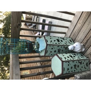 Parrish Outdoor Antique Side Table by Christopher Knight Home (Set of 2)