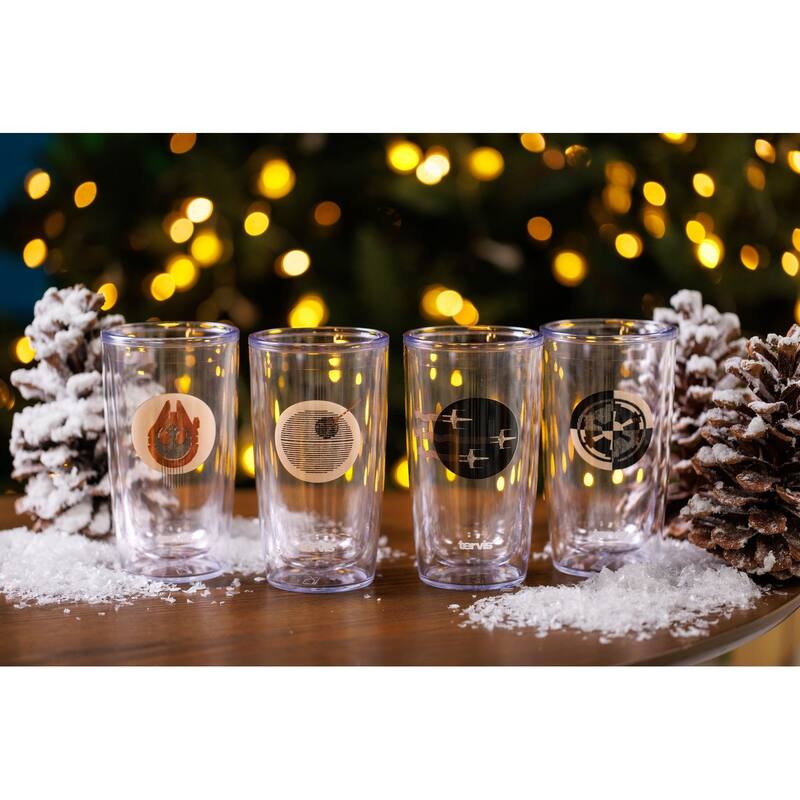 Tervis Star Wars Insignia Collection Assorted Made in USA Double Walled Insulated Travel Tumbler, Classic - 16oz - 4pk