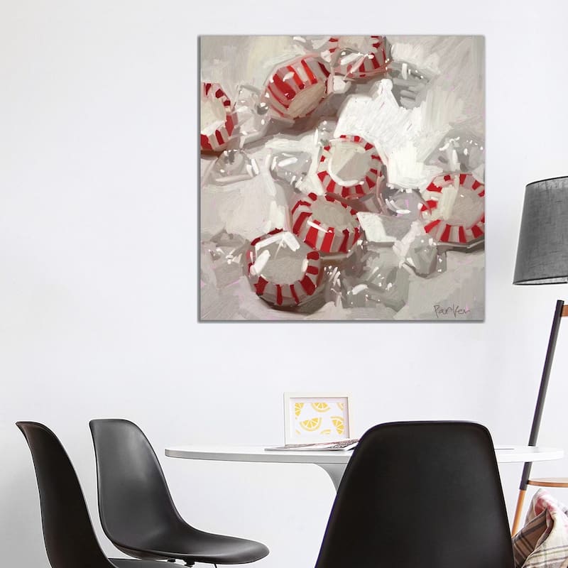 iCanvas "Peppermint Party" by Teddi Parker Canvas Print - 37x37x1.5