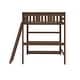 preview thumbnail 7 of 16, Max and Lily Full-Size High Loft Bed with Bookcase