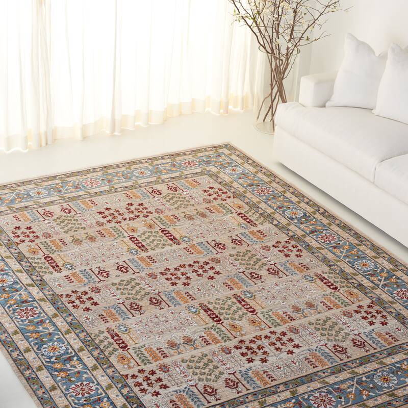 SAFAVIEH Lauren Ralph Lauren Pascalle Traditional Rug - 5' x 8' - Beige/Blue