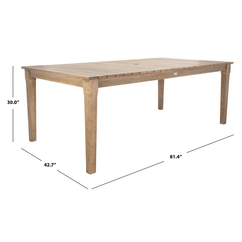 SAFAVIEH Outdoor Living Dominica Dining Table - 81"W x 43"D x 30"H