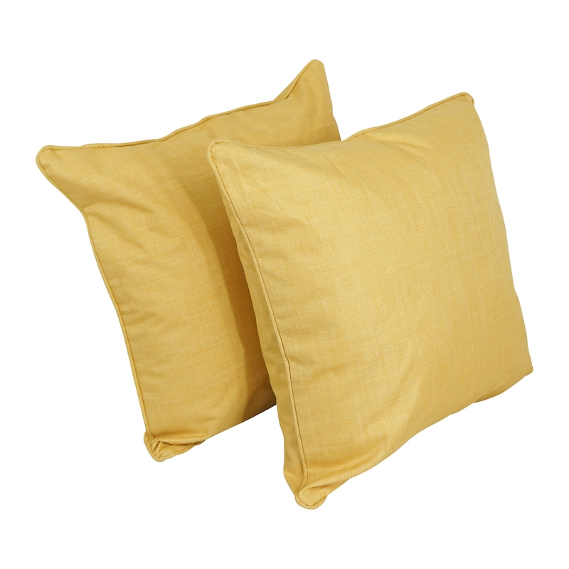 Delaney 25-inch Indoor/Outdoor Throw Pillow (Set of 2) - Lemon