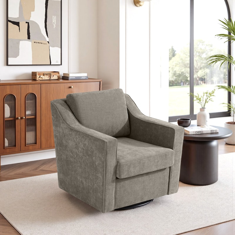 Modern 30.5" W Swivel Armchair Accent chair