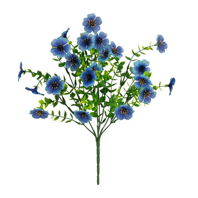 13-in UV Resistant Artificial Daisy Bush (Indoor/Outdoor) - Set of 12