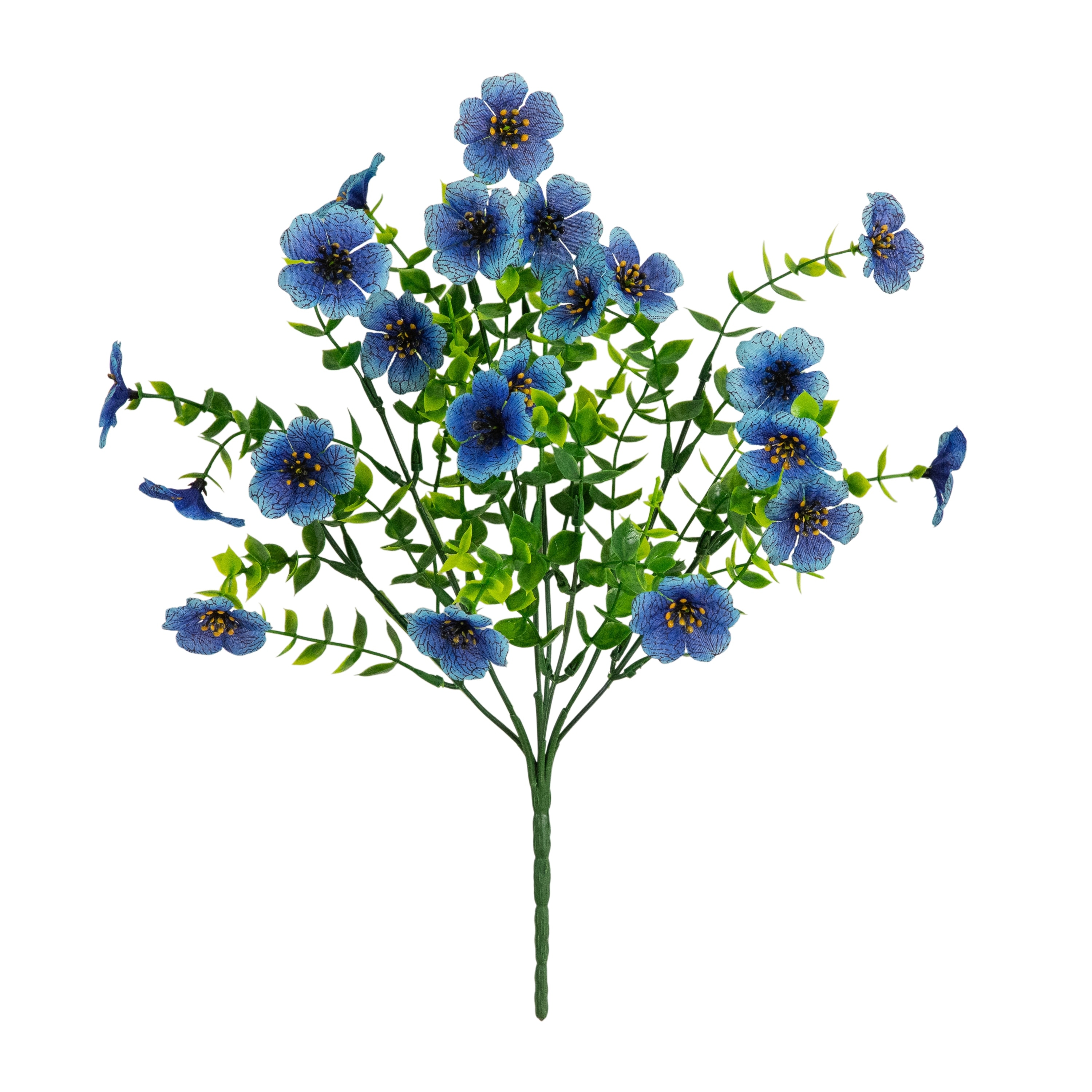 13-in UV Resistant Artificial Daisy Bush (Indoor/Outdoor) - Set of 12