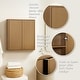 preview thumbnail 43 of 49, Teamson Home 22 in Wooden Bathroom Wall Cabinet, Wood Organizer for Bathroom, Kitchen, Laundry, Space Saving Furniture