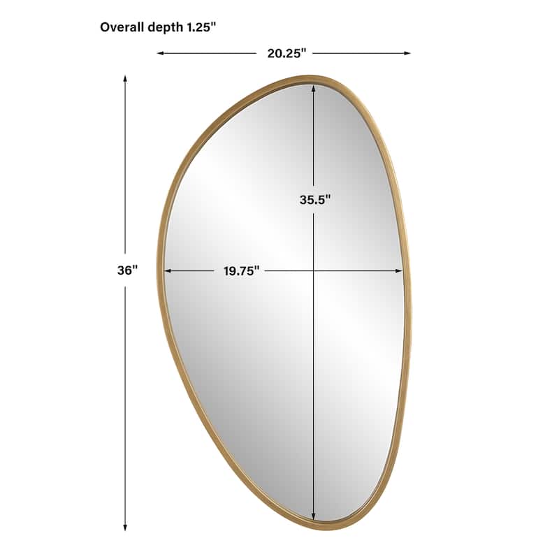 Uttermost Boomerang Gold Mirror - 20.25"W x 36"H x 1.25"D