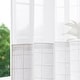 preview thumbnail 28 of 38, No Hook Geometric Tassels Shower Curtain with Snap-in Liner