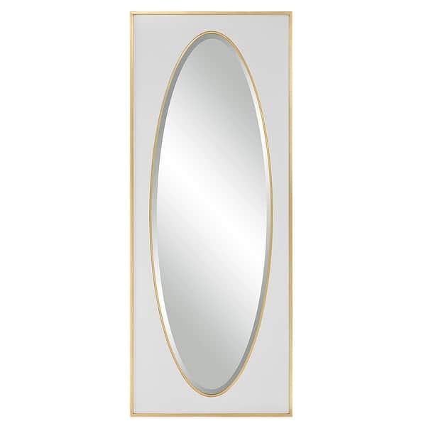 slide 2 of 7, Uttermost Danbury White Mirror - 32.125"x 80.125"