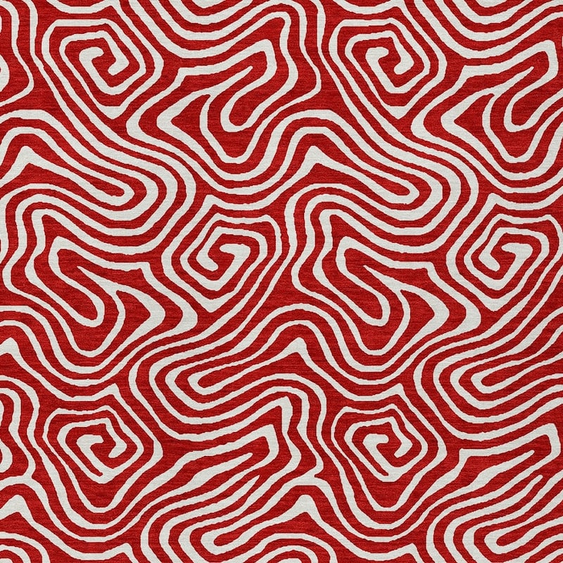 HomeRoots Abstract Transitional Rectangle Outdoor Rug