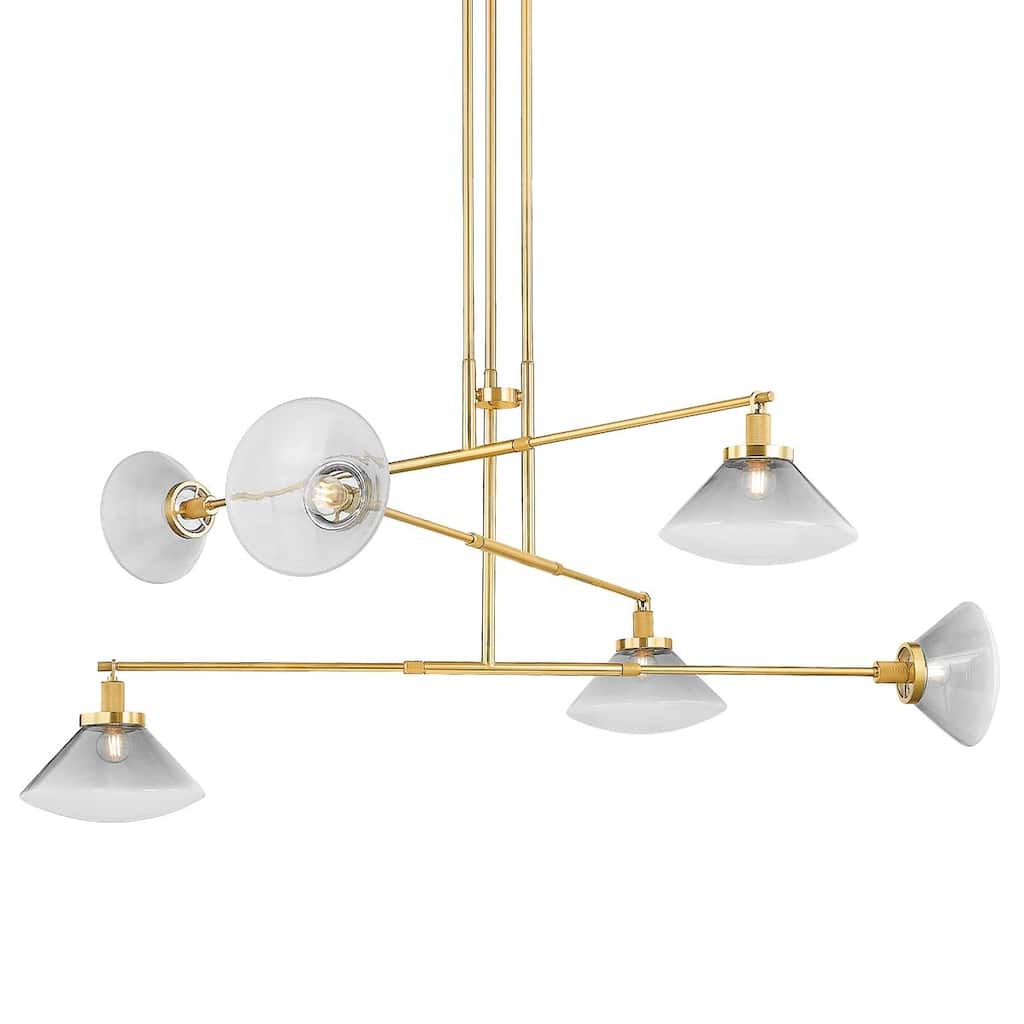 Hudson Valley Lighting 1936 Mendon 6 Light 58" Wide Abstract
