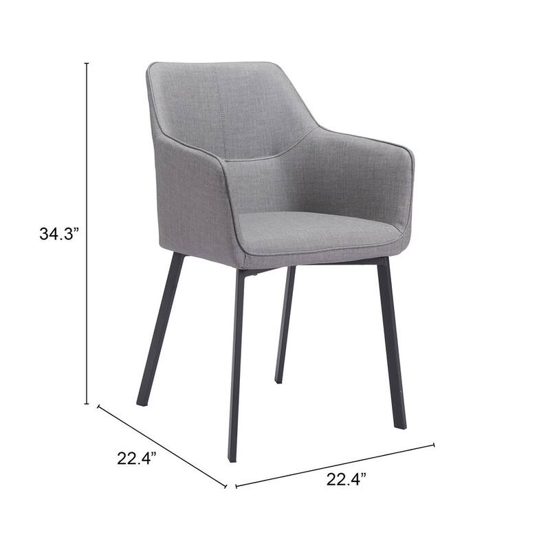 Adage Dining Chair (Set of 2) - 22.4" W x 22.4" D x 33.1" H