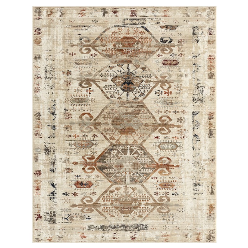 Petra Santa Fe Earth Area Rug - 9'6" x 13' - Santa Fe Earth