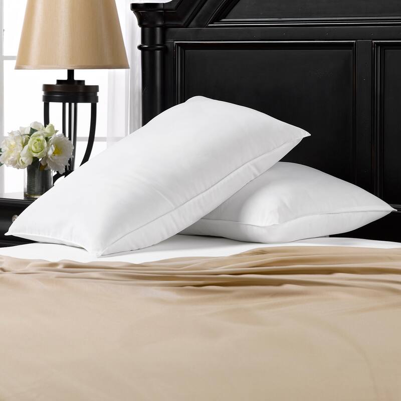 Ella Jayne Signature Microfiber Pillow, Firm Density (Set of 2) - White