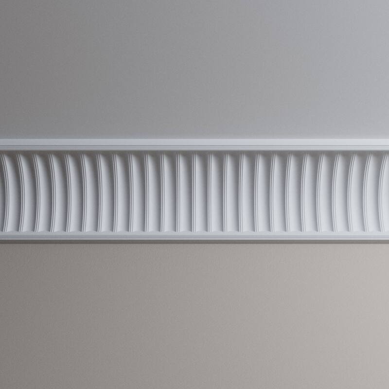 3 1/8"H x 2 1/2"P x 4"F x 96"L Enzo Crown Moulding - 1-Pack