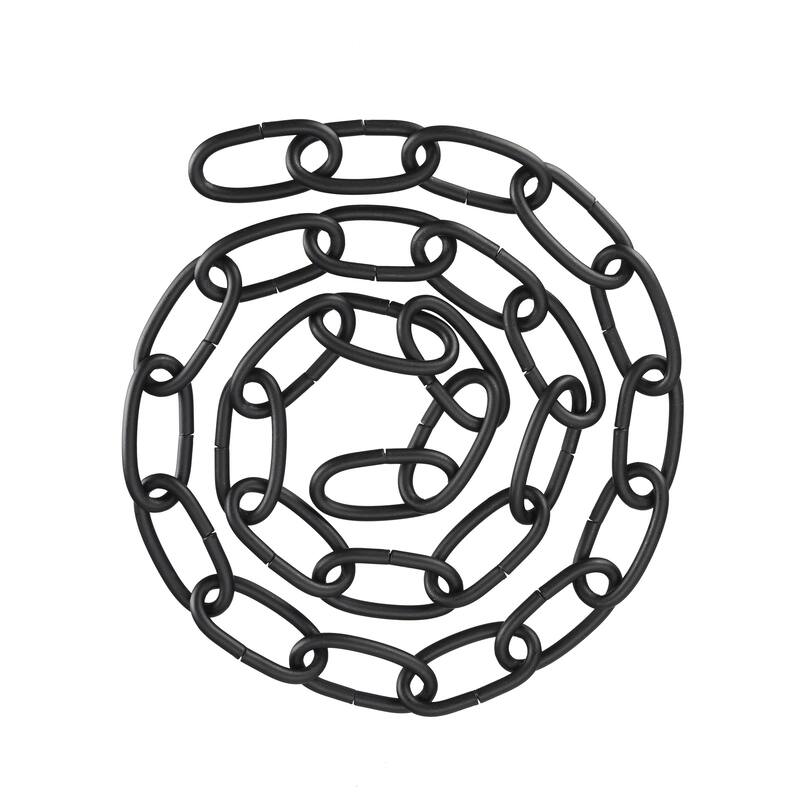 Aspen Creative 21114-91,Steel 3Ft. Chain,For Max.60lbs-Lighting Fixture/Swag Light/Plant in Matte Black,8 Gauge.