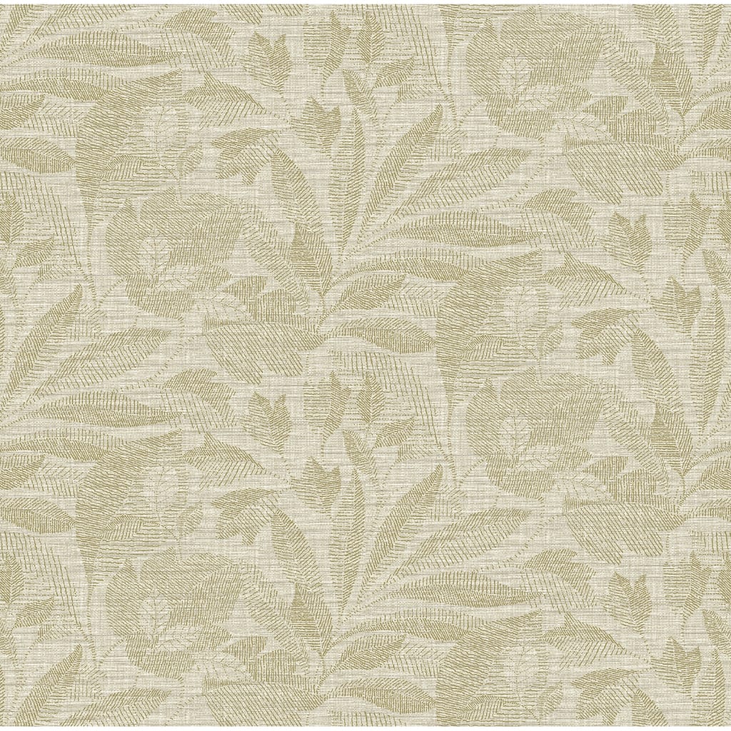 A-Street Prints Lei Gold Leaf Wallpaper