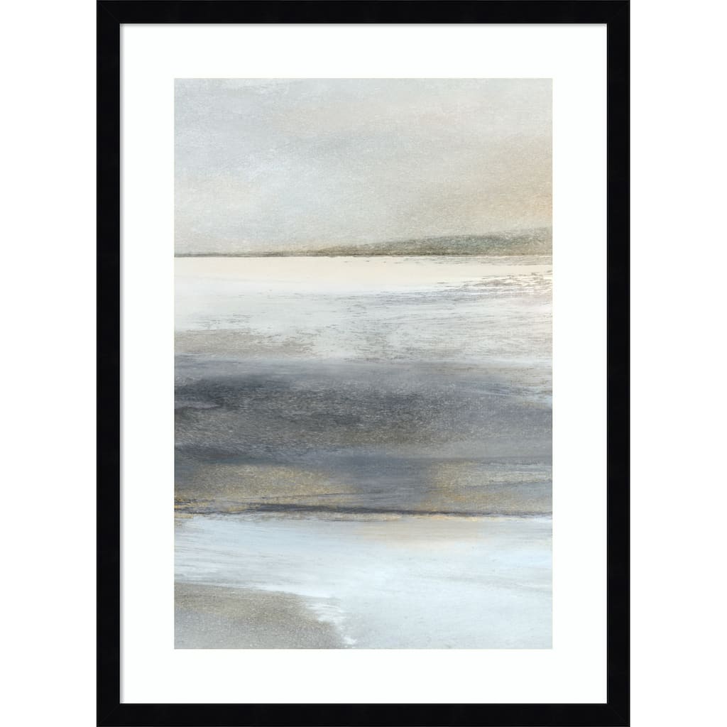 Land No. 1 by Dan Hobday Wood Framed Wall Art Print