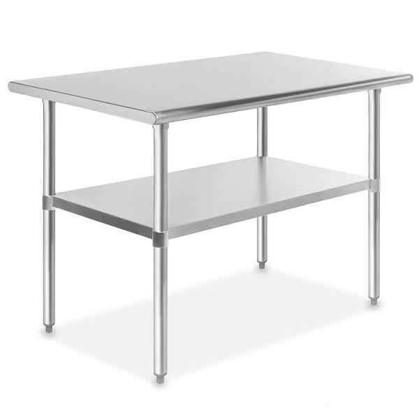 Shop 48 X 30 Nsf Stainless Steel Kitchen Prep Table By Gridmann 48 In Long X 30 In Deep Overstock 31492475