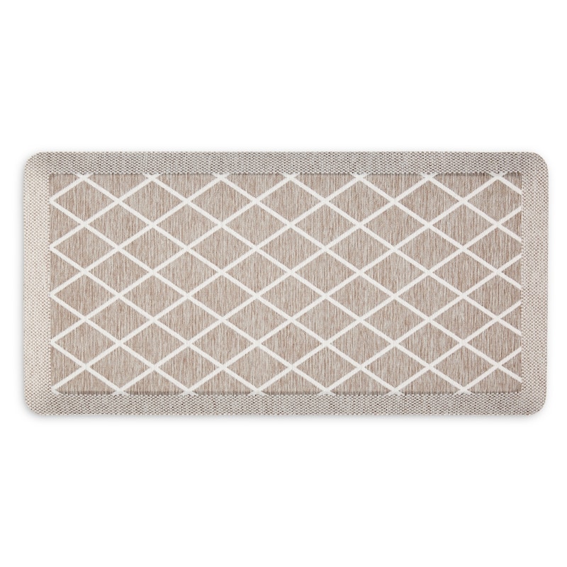 Martha Stewart Miles Air Mat Kitchen Mat - 19.6"x32" - Coffee