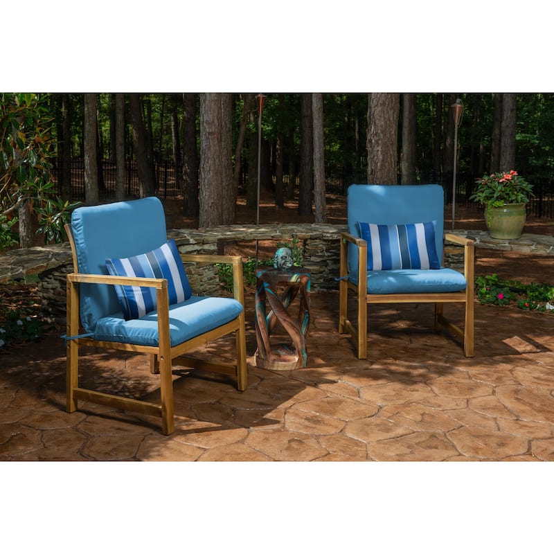 Sunbrella® Solid Fabric 1-Piece Indoor/Outdoor Club Chair Cushion, 22"W x 44"L