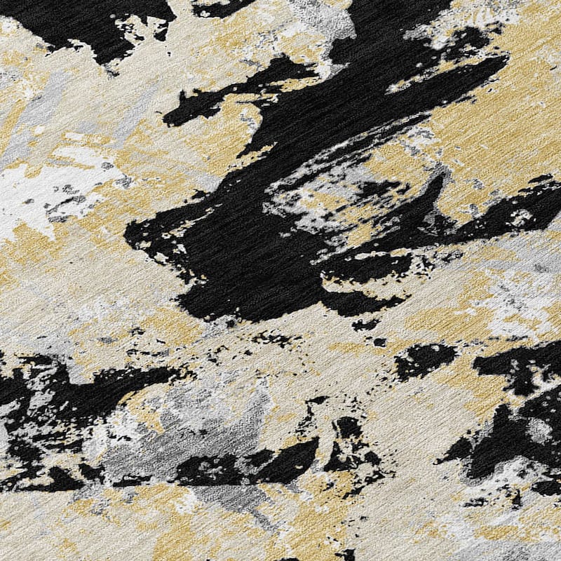 Machine Washable Indoor/ Outdoor Chantille Abstract Contemporary Rug
