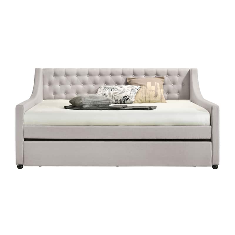Capitola Fog Upholstered Daybed with Casters