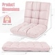 preview thumbnail 60 of 67, Costway Adjustable 14-Position Floor Chair Folding Lazy Gaming Sofa